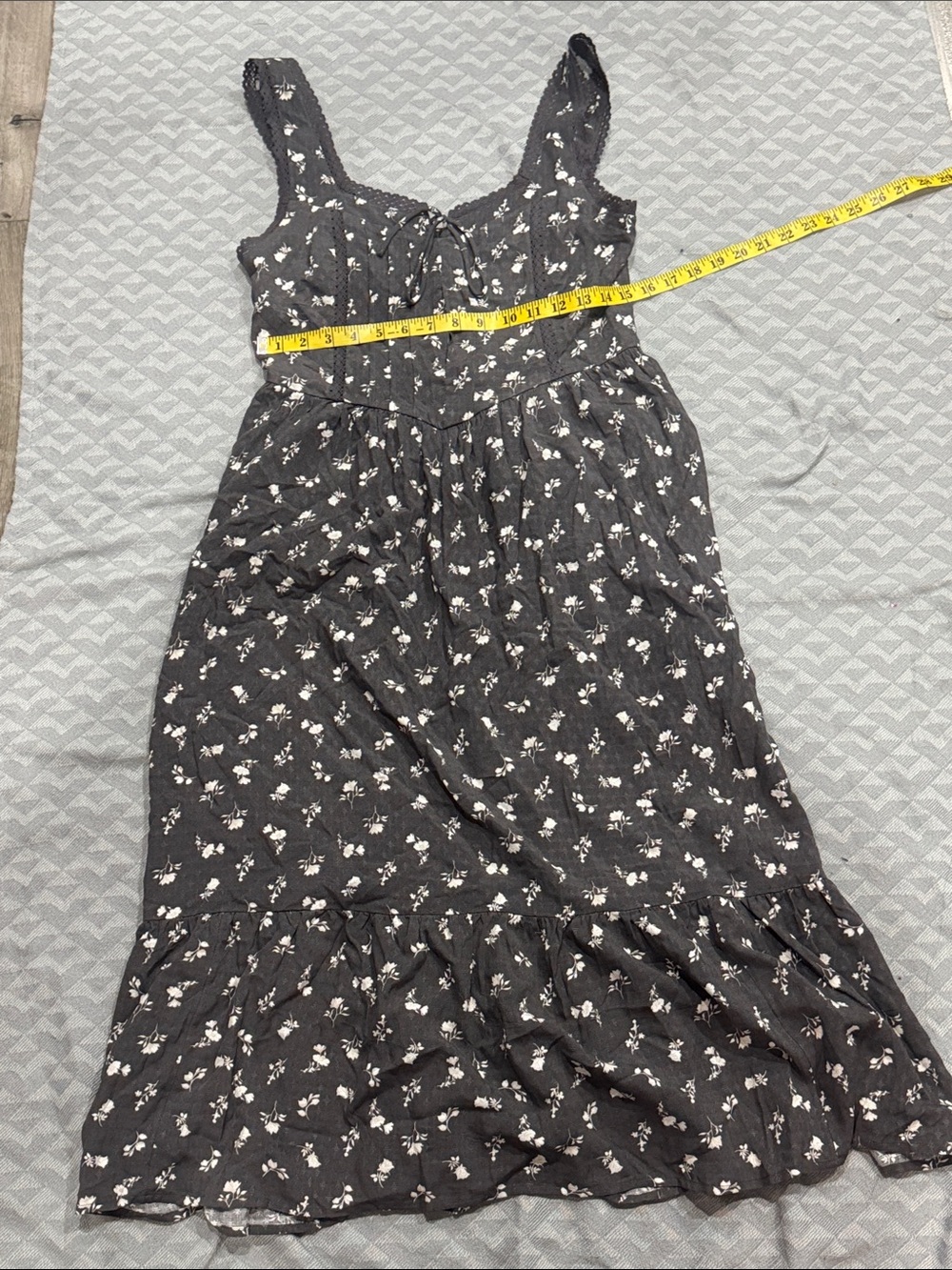 Maurices Black Floral Midi Dress